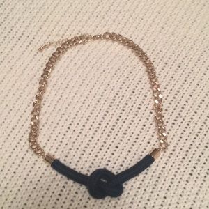 Nautical necklace - gold/navy